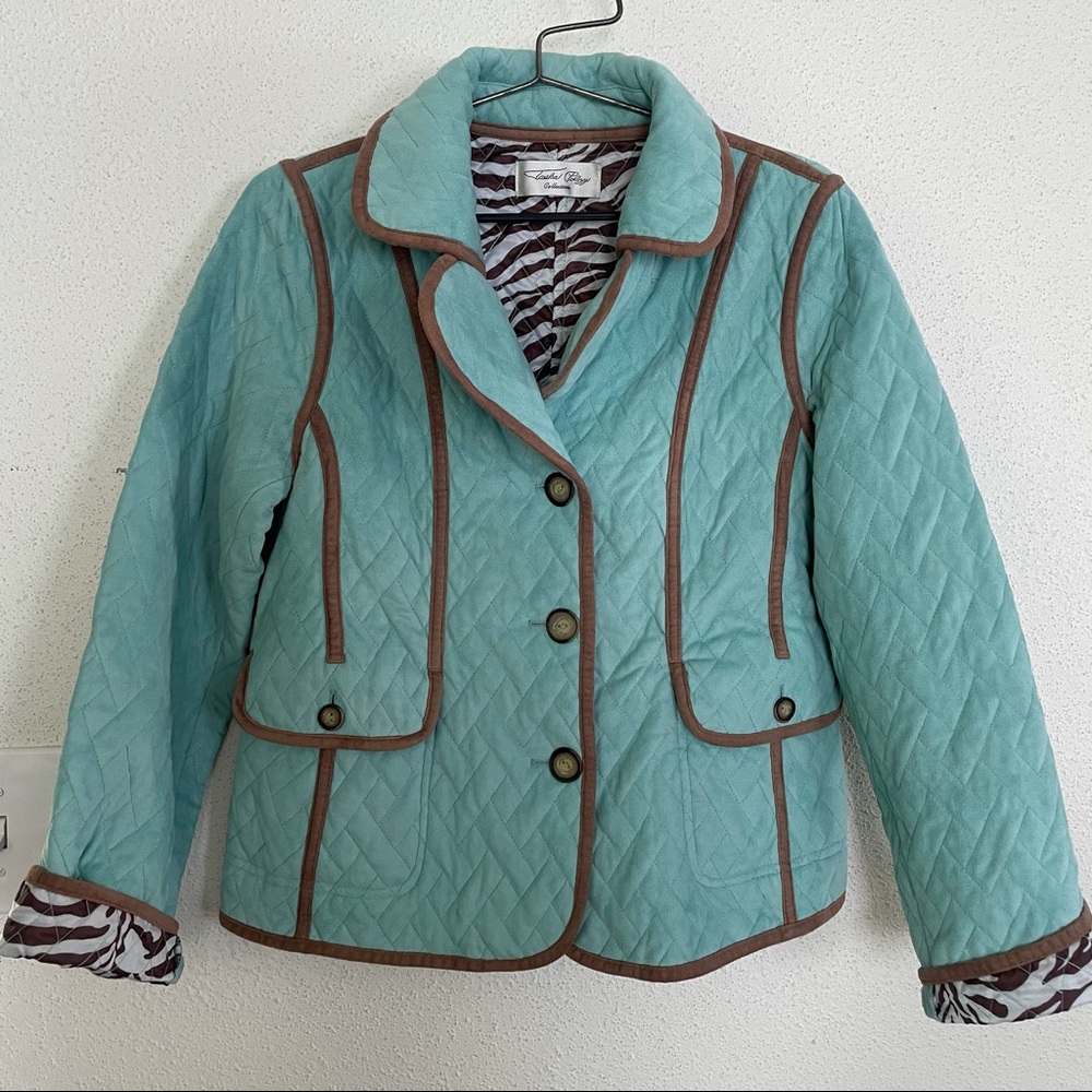 Tasha Polizzi Quilted Faux Suede Jacket